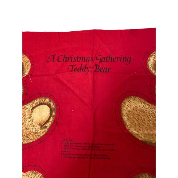 A Christmas Gathering Teddy Bear Cut And Sew - Picture 4 of 5